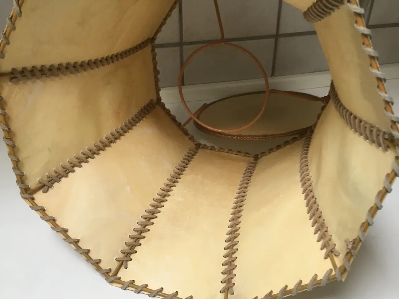 Billede 3 - Retro Lampe skærm 9 kantet, UNIKA