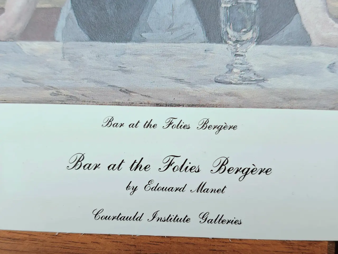 Billede 3 - Kunsttryk af Manet's "A Bar at the Folies-Bergère'