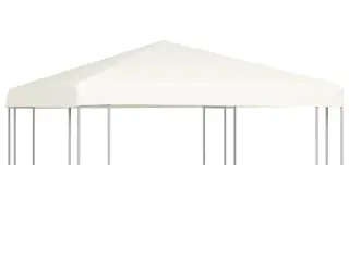 Pavillontopdække 310 g/m² 3 x 3 m cremehvid
