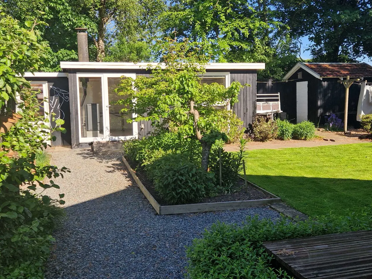 Billede 10 - Fritids/kolonihavehus, på stor grund.