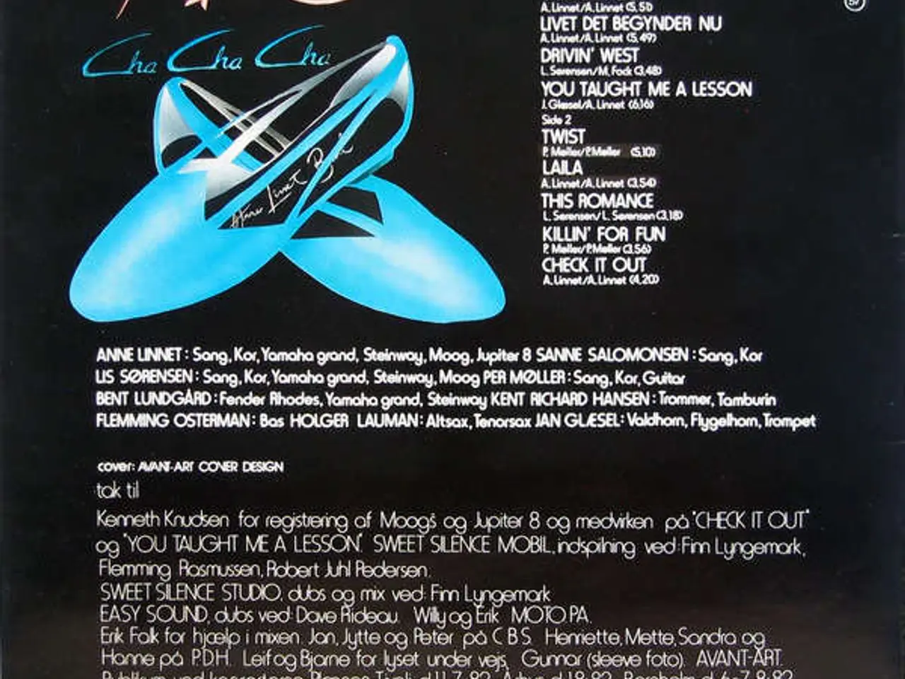 Billede 2 - Anne Linnet Band: Cha Cha Cha, LP vinyl (1982)