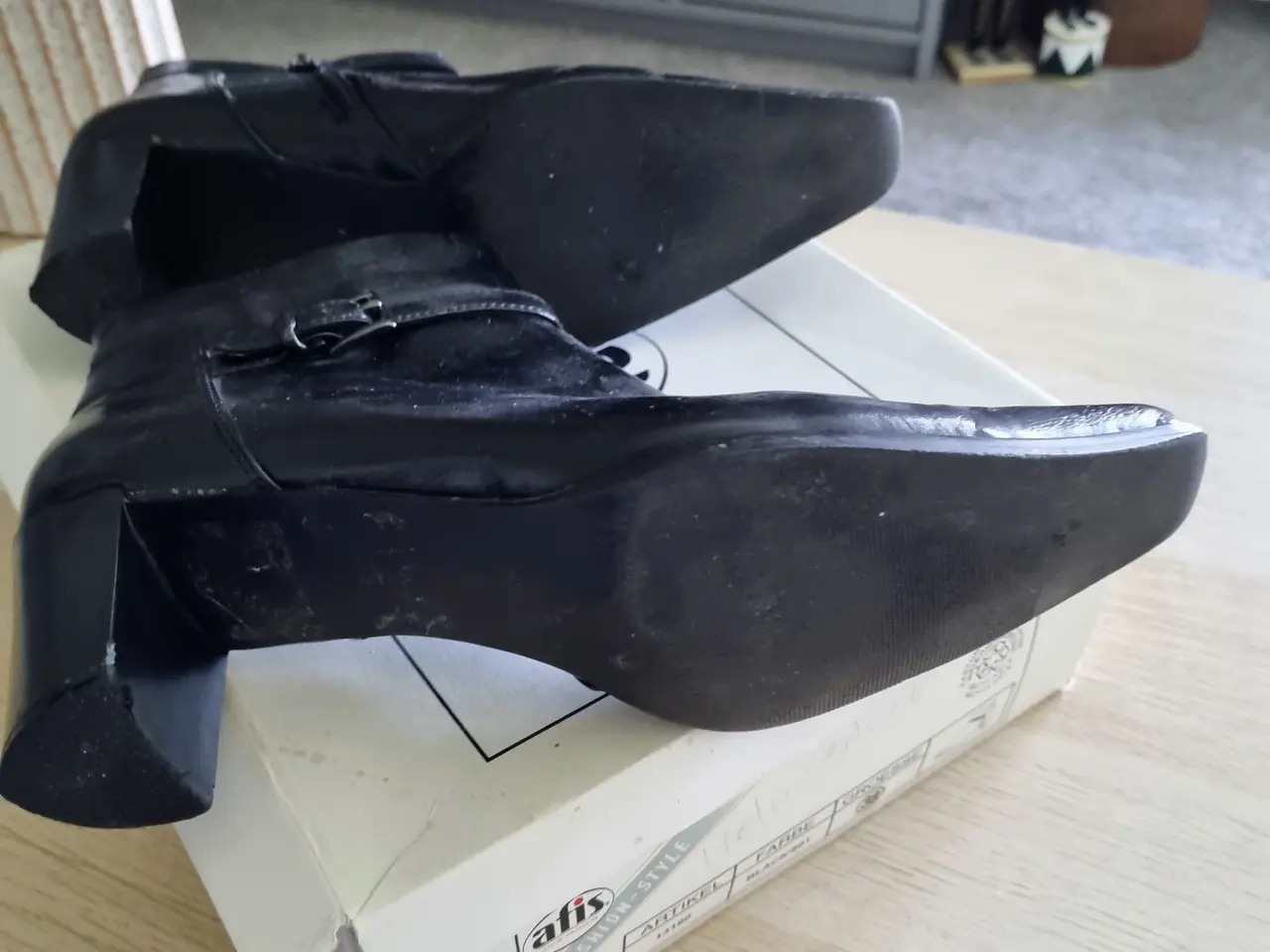 Billede 5 - Klassiske sorte støvletter fra Afis Fashion Style