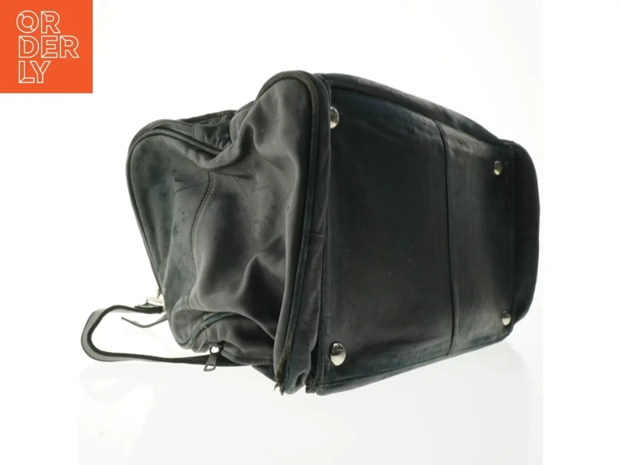 Billede 4 - Sort weekendtaske i læderlook (str. 53 x 33 cm)