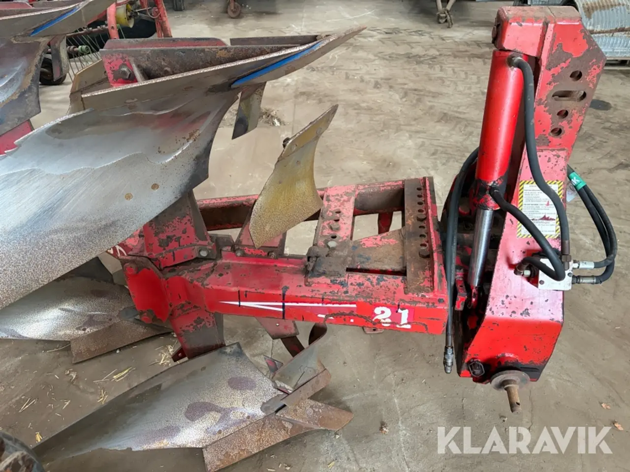 Billede 3 - 4 furet plov Charrues Naud EX 321