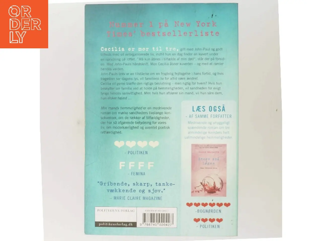 Billede 3 - Min mands hemmelighed af Liane Moriarty (Bog)