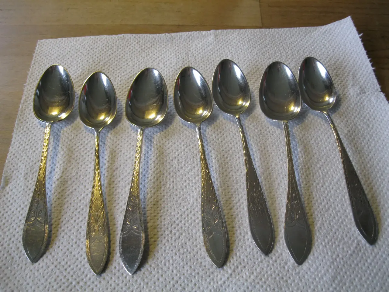 Billede 1 - Empire sølvplet kaffeskeer 14 cm 7 stk.