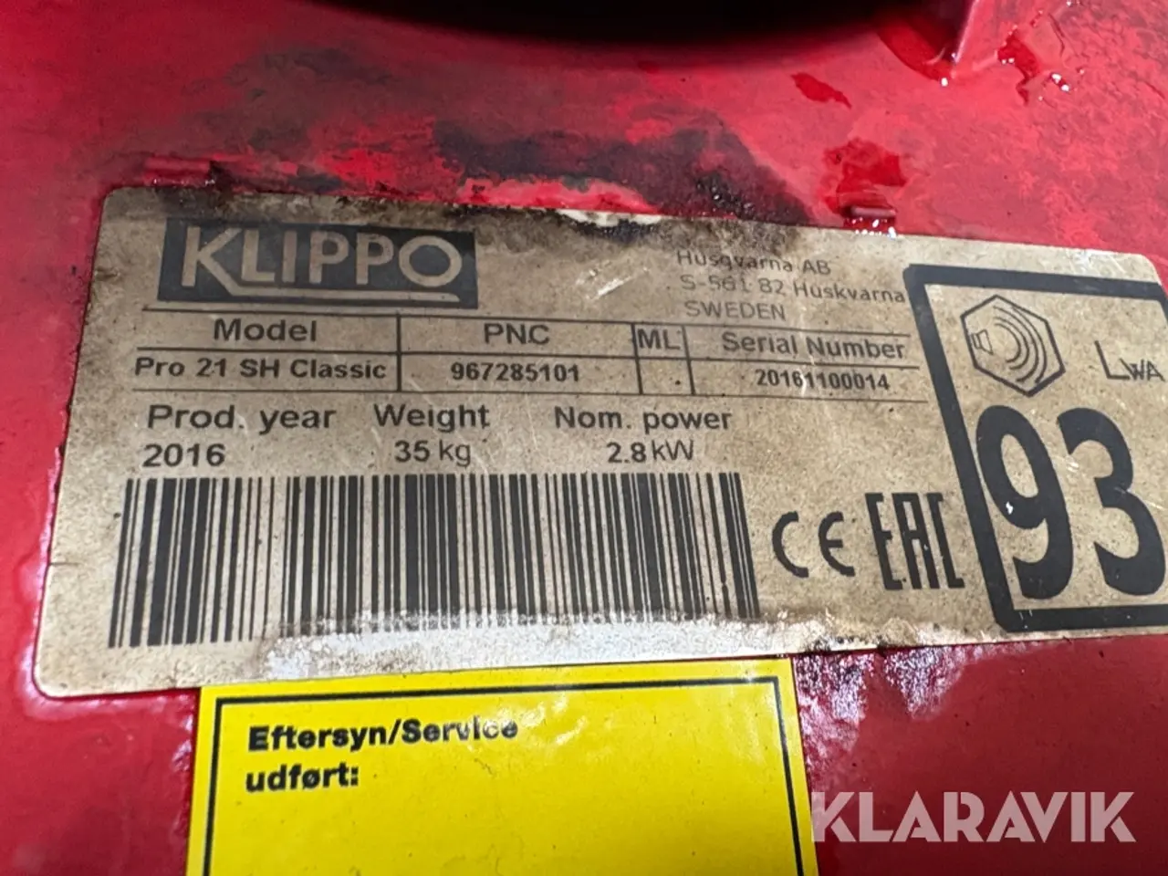 Billede 9 - Græsslåmaskine Klippo Pro 21 SH Classic