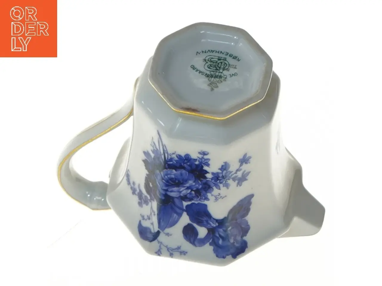 Billede 4 - Porcelænskande med blomstermotiv (str. 9 cm)