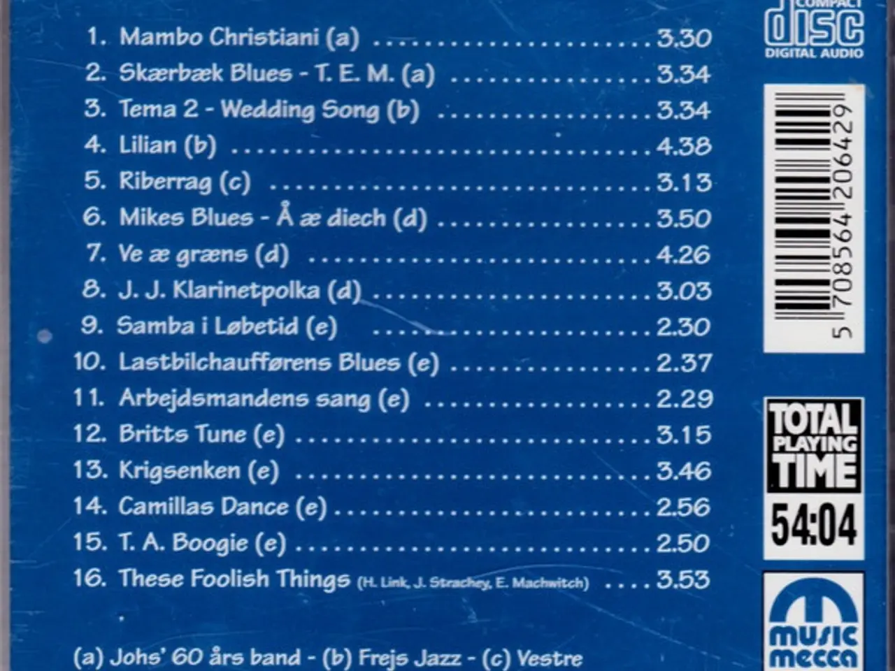 Billede 2 - Diverse kunstnere – Egne Jazzmelodier – CD