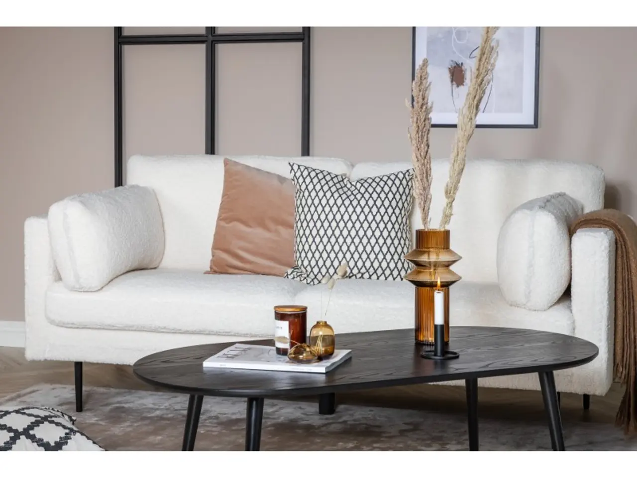 Billede 7 - Boom 3 personers Sofa  - Sort og Hvid