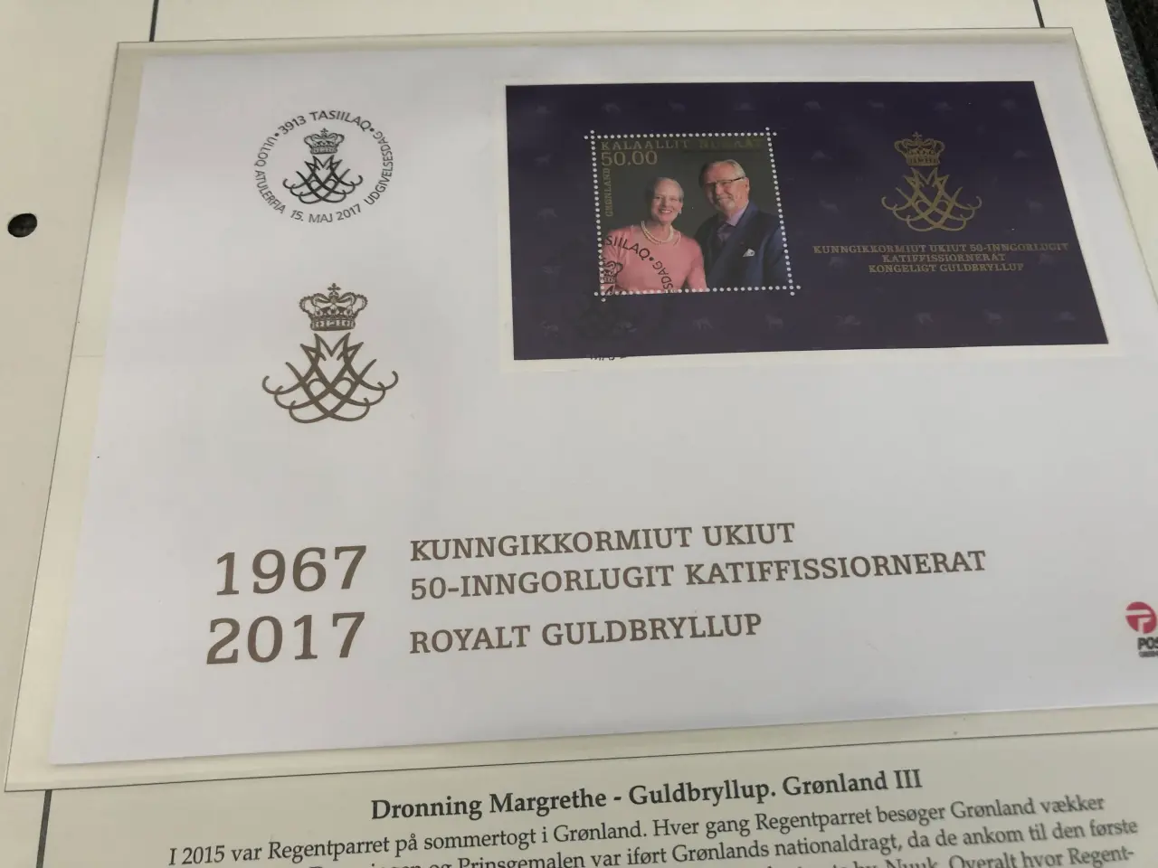 Billede 1 - Regentparrets guldbryllup, Grønland