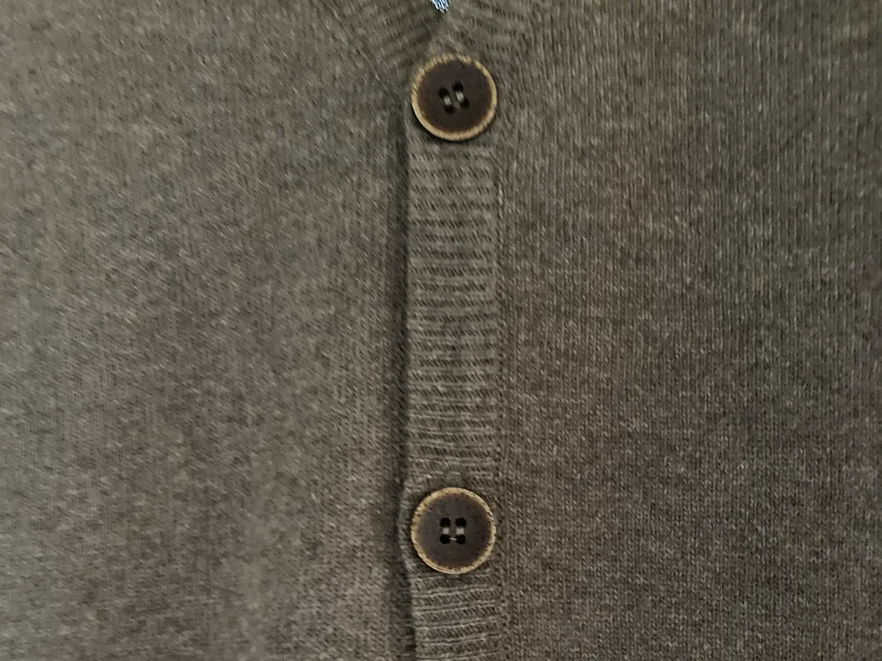 Billede 5 - Clipper brun herre strikvest i Merino uld str L.