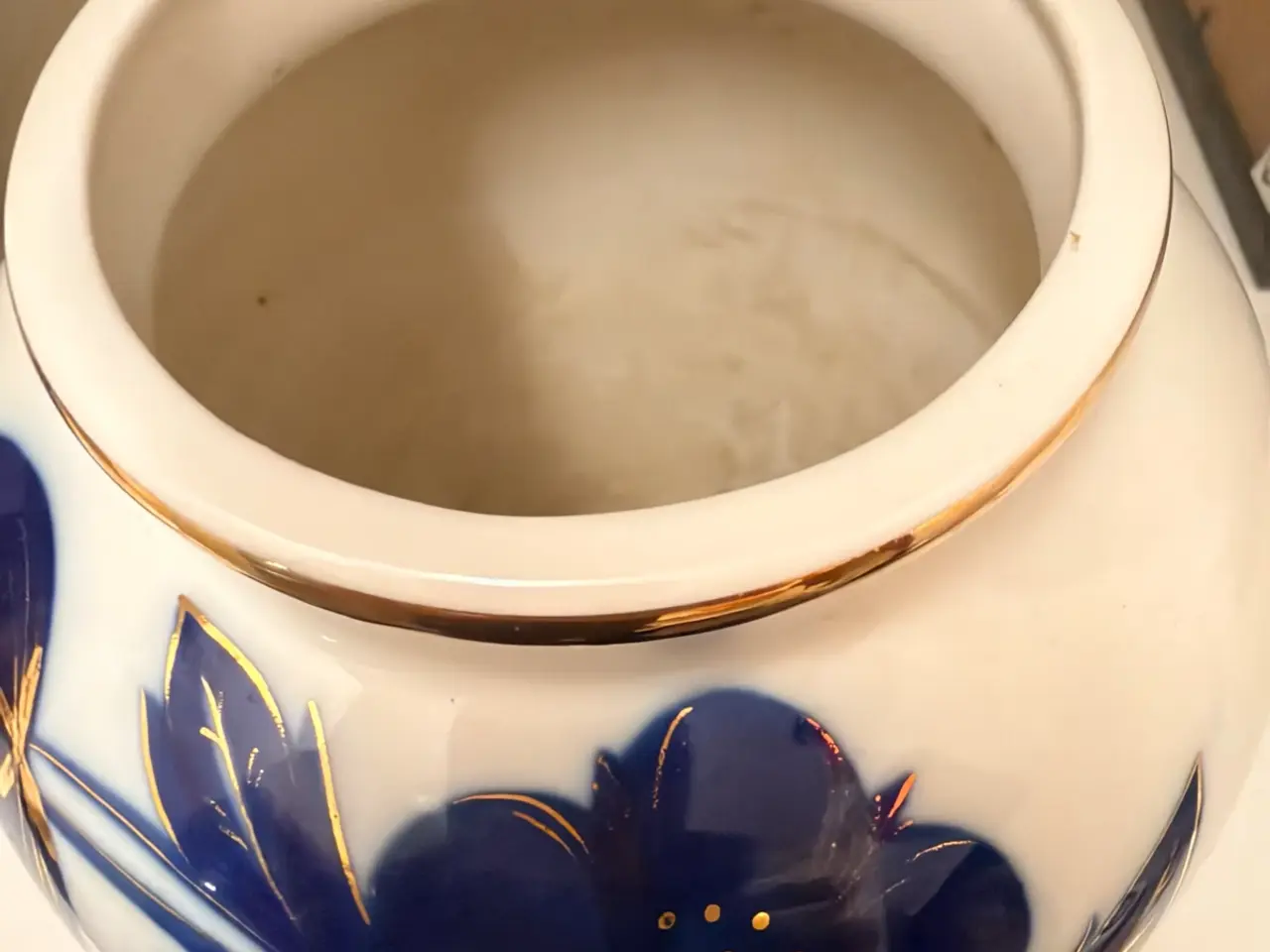 Billede 4 - LFZ / Lomonosov “Blue Flowers” porcelænsvase – US