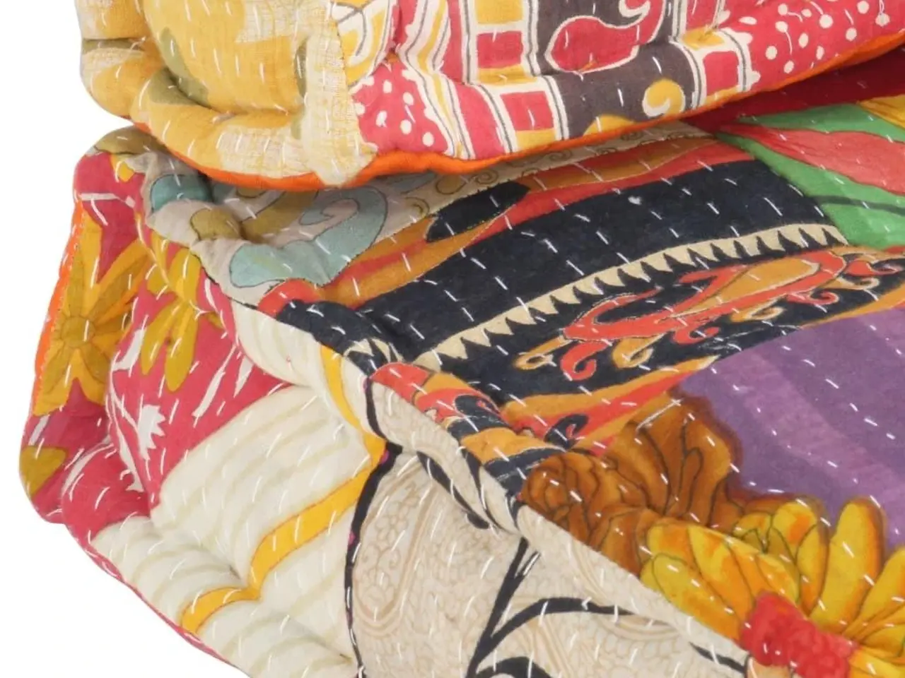 Billede 5 - Pallehynde i patchwork - flerfarvet 120 x 80 x 39 cm