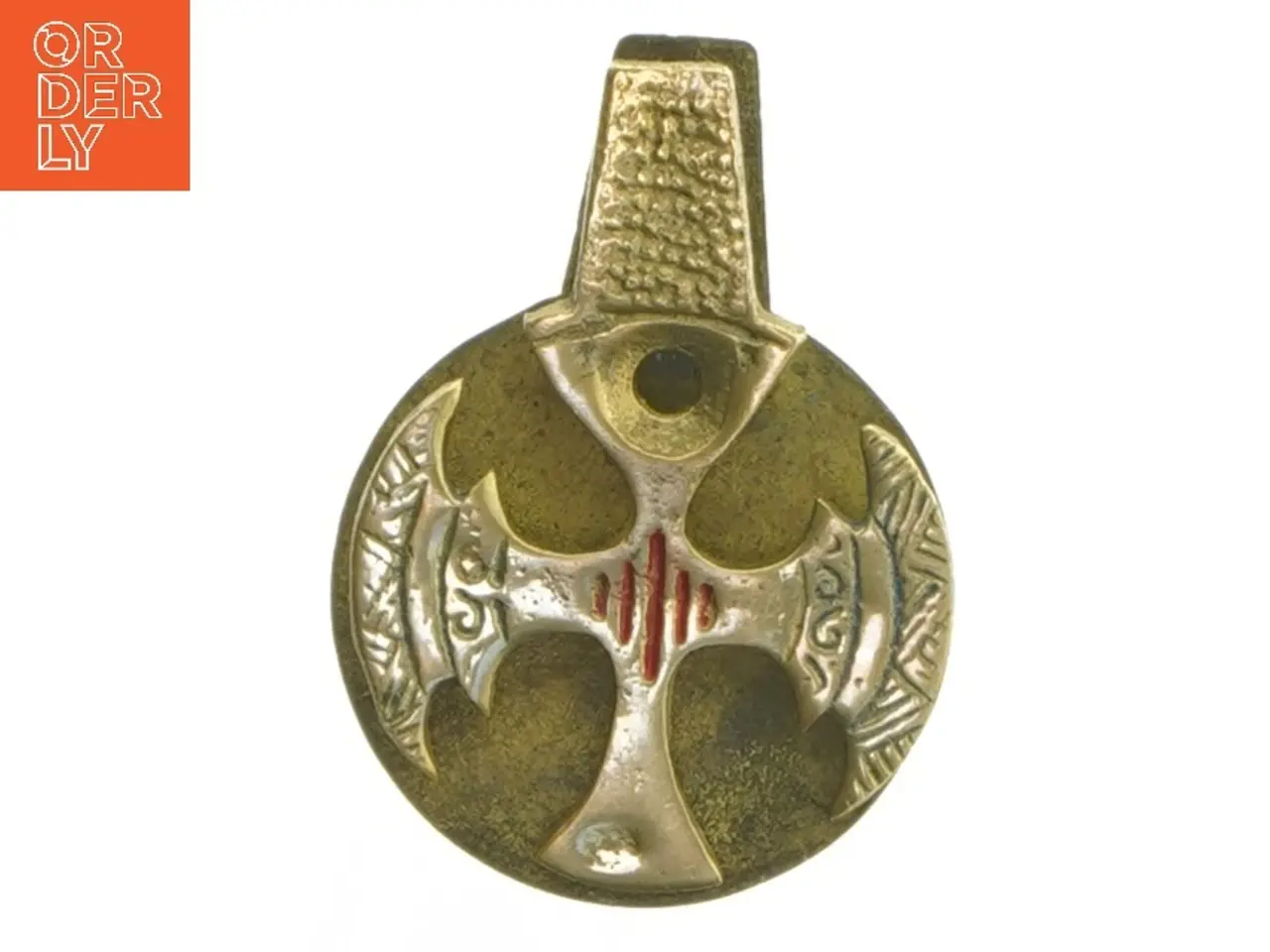 Billede 1 - Metalklip med dekoration (str. 8,5 cm)