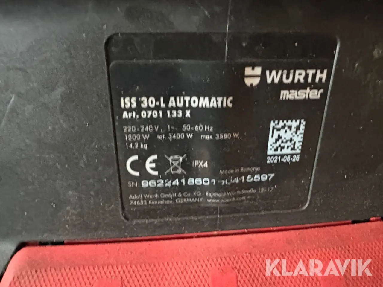Billede 11 - Støvsugere Wurth ISS 30-L - 2 styk