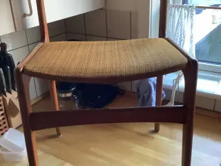 Spisestole 2 stk teak træ