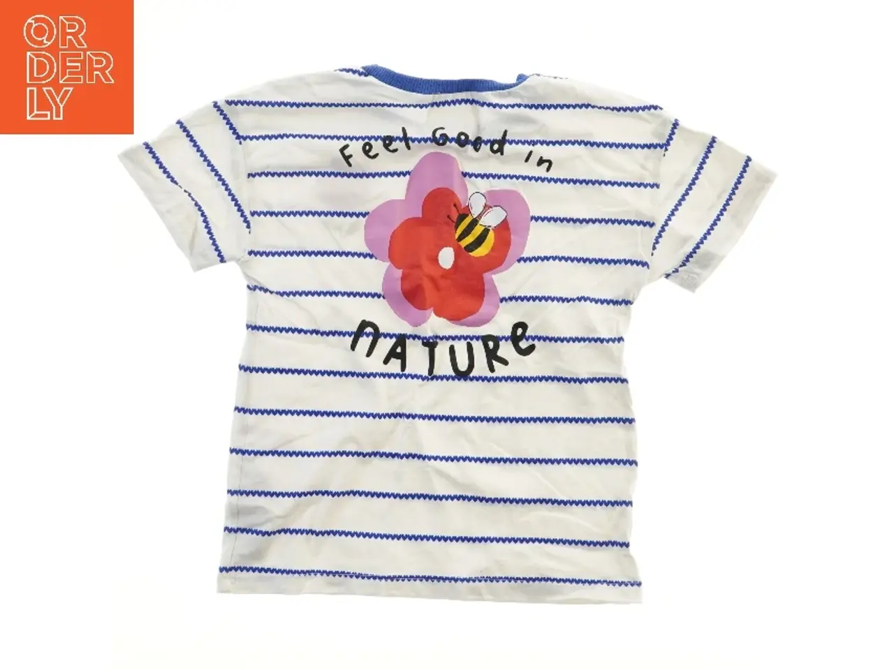 Billede 2 - Piget-shirt med blomstertryk (str. 110)