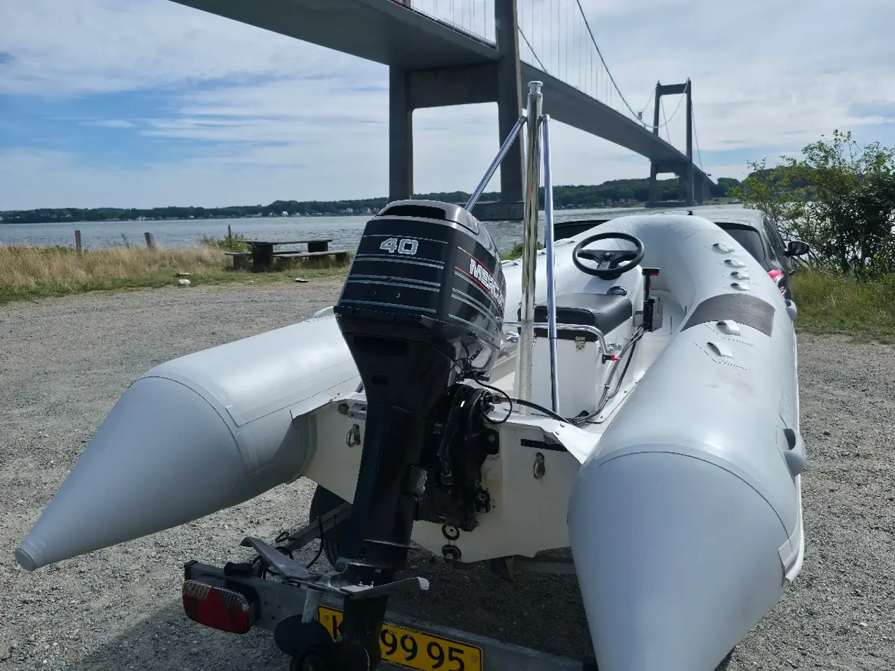 Billede 7 - BRIG Gummibåd + Mercury 40 HK + Brenderup Trailer 
