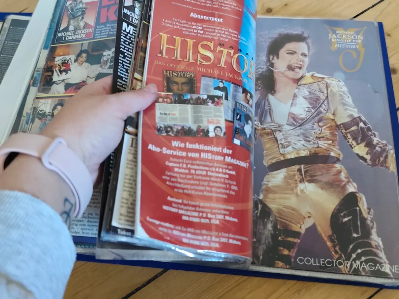 Billede 8 - Stort Ringbind med Michael Jackson 