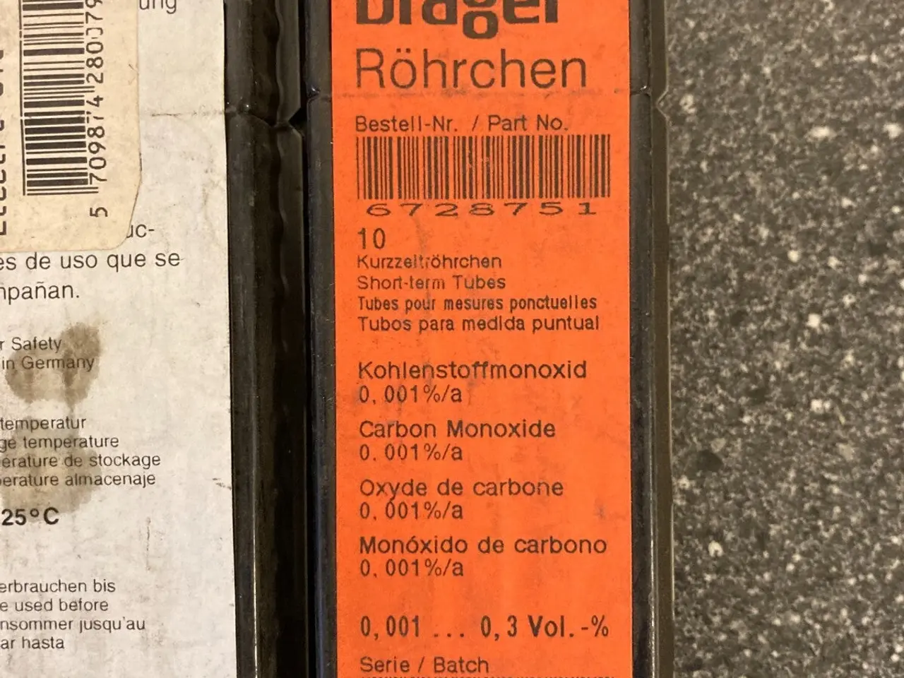Billede 4 - parti of 5 x 10 Dräger Carbon Monoxide (CO) Test –