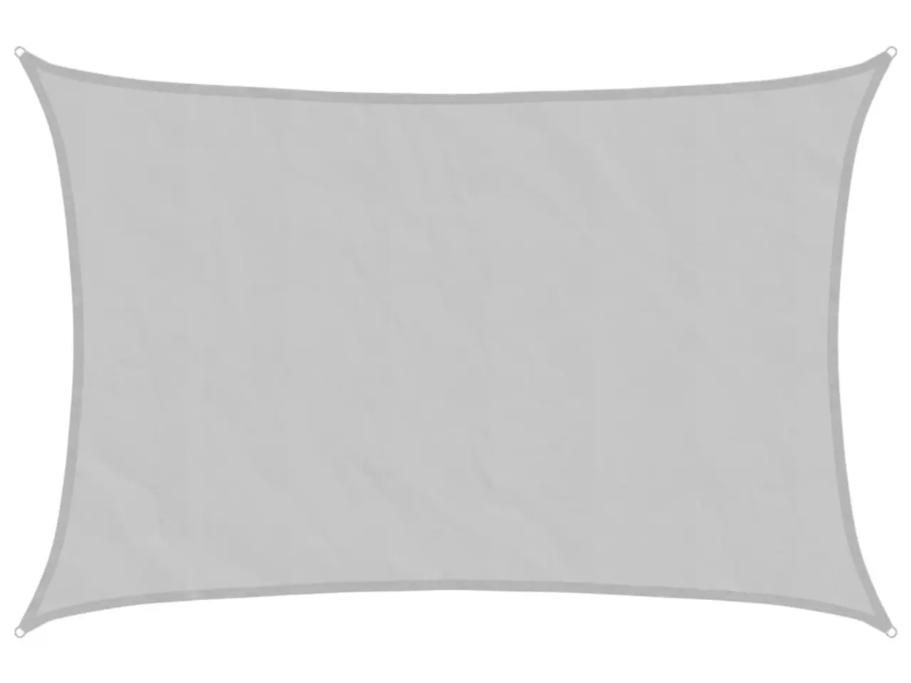 Billede 2 - Solsejl 5 × 4 m - lysegrå, vandafvisende polyester