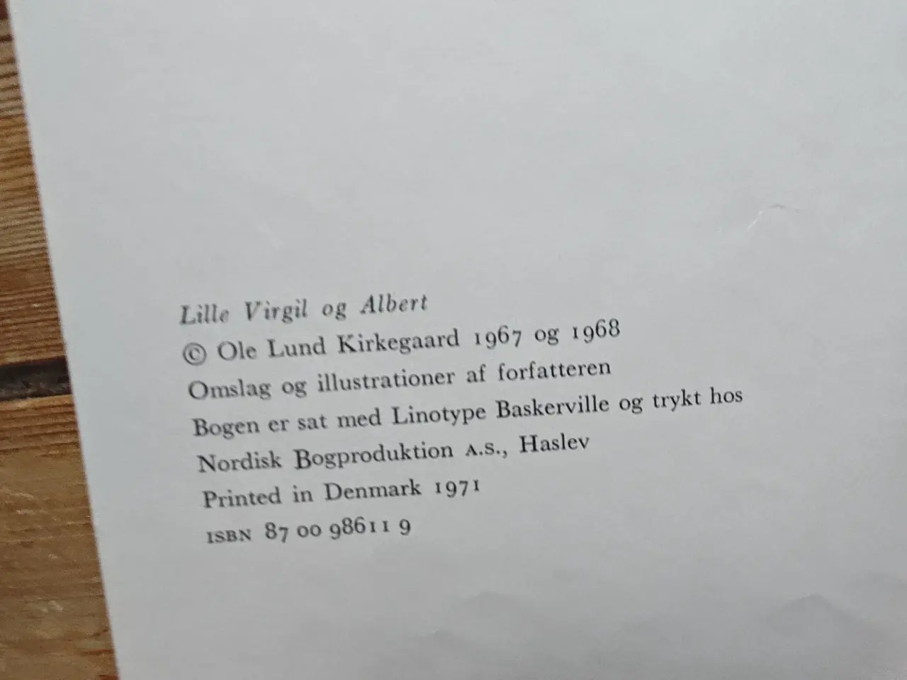 Billede 2 - Lille Virgil og Albert BOG af Ole Lund Kirkegaard