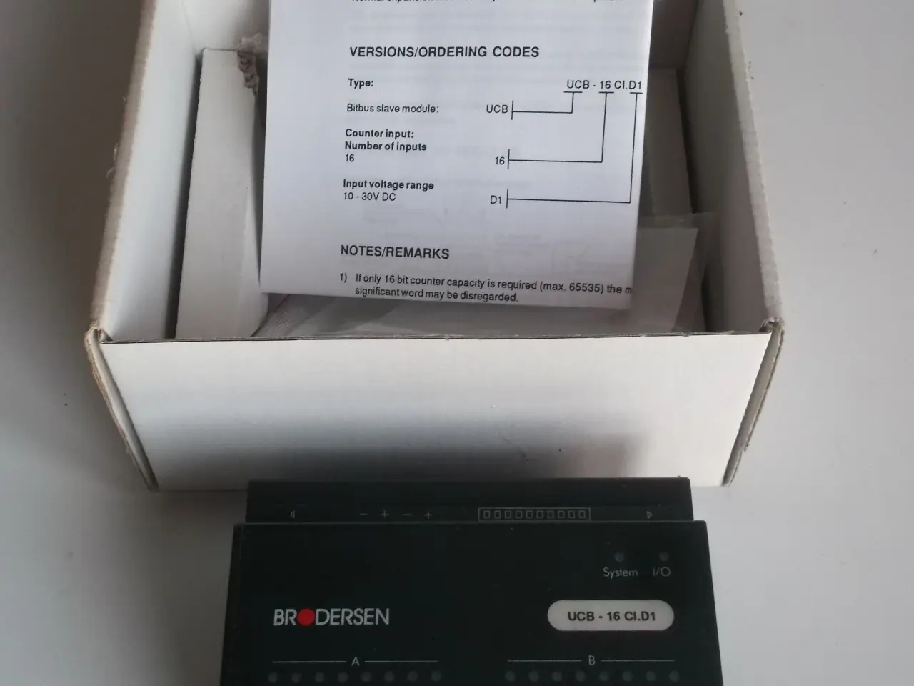 Billede 1 - Brodersen Controls Bitbus Counter modul 16DI