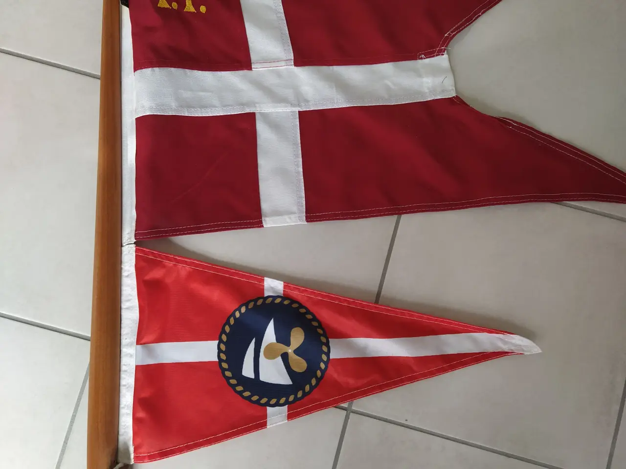 Billede 1 - Til båd Lænsepumpe og flag
