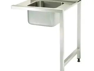 Opvaskemaskine bord med zink – 90 x 75 cm – højre