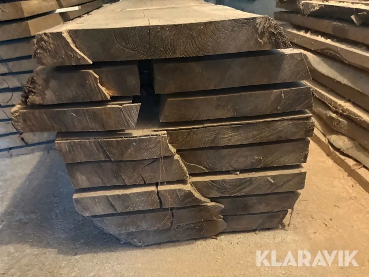 Billede 2 - Egetræs planker 8 styk / 1 stamme