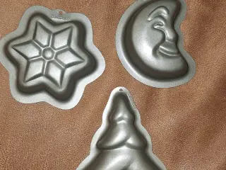 3 stk. Bageforme 