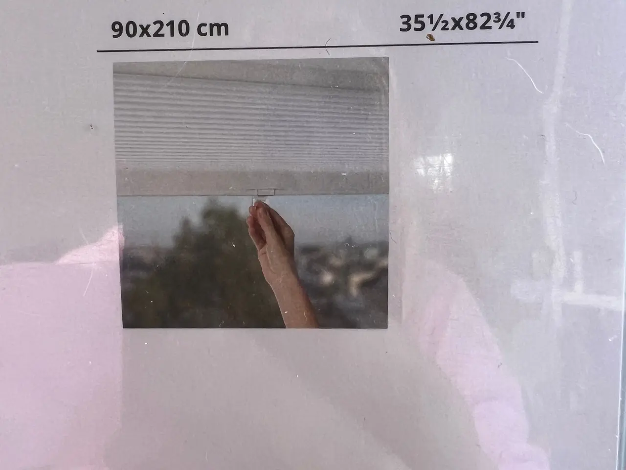 Billede 2 - Hvidt Plissegardin fra Ikea (90x210)