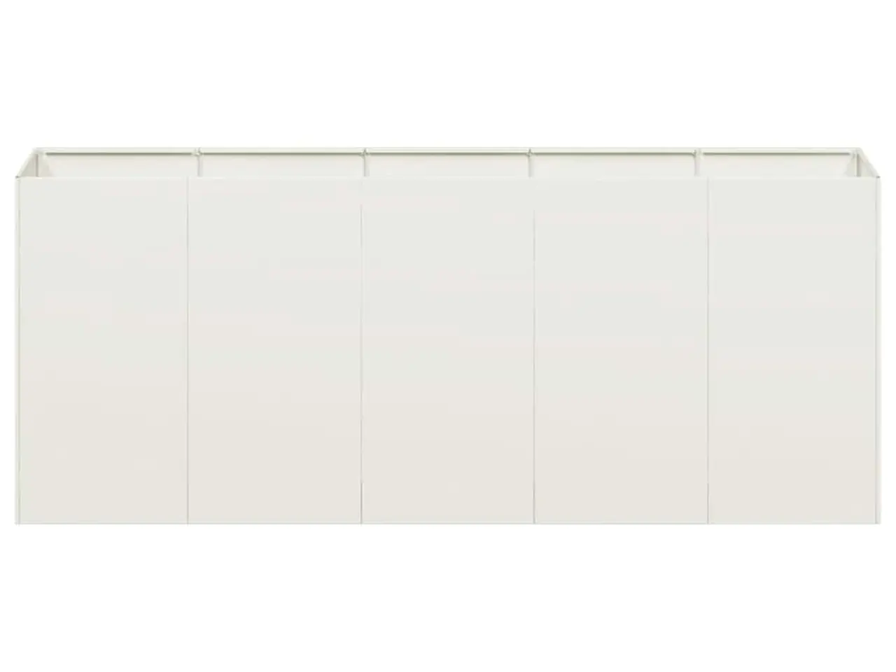 Billede 4 - Plantekasse hvid 200x40x80 cm koldvalset stål