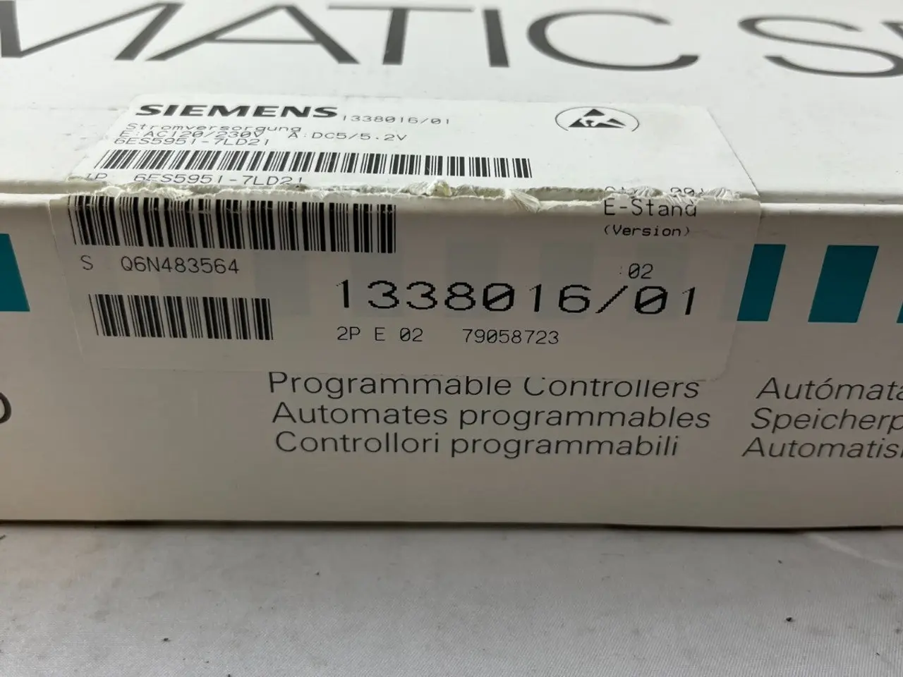 Billede 4 - Siemens SIMATIC S5 PS 951 strømforsyning 120/230V