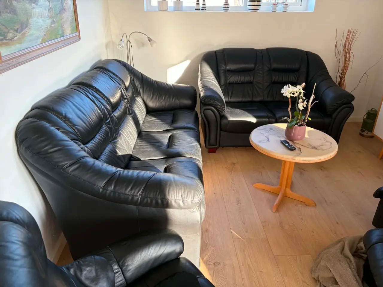 Billede 3 - Læder sofa 3+2