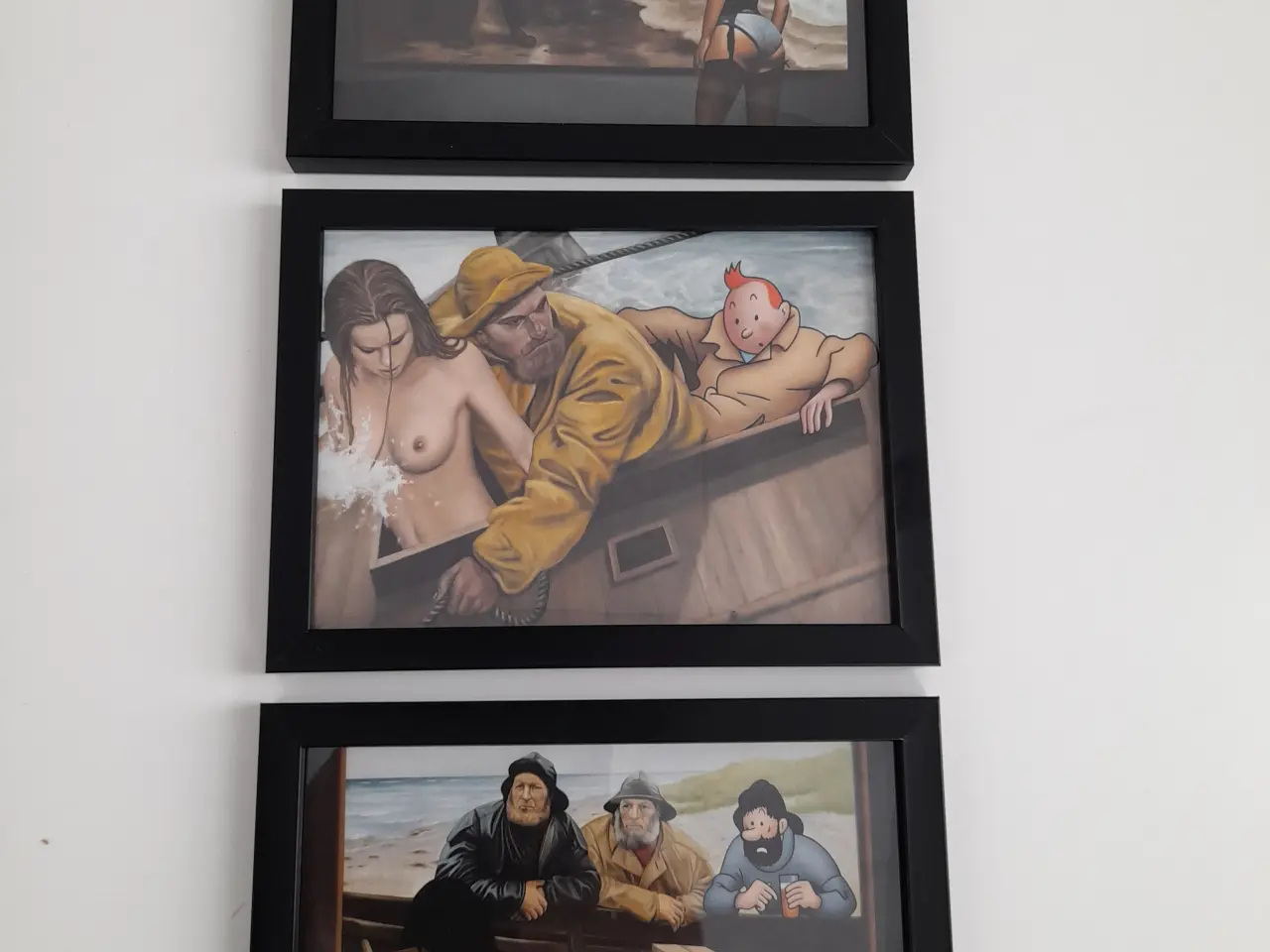 Billede 3 - Tintin billeder 15 x20 cm