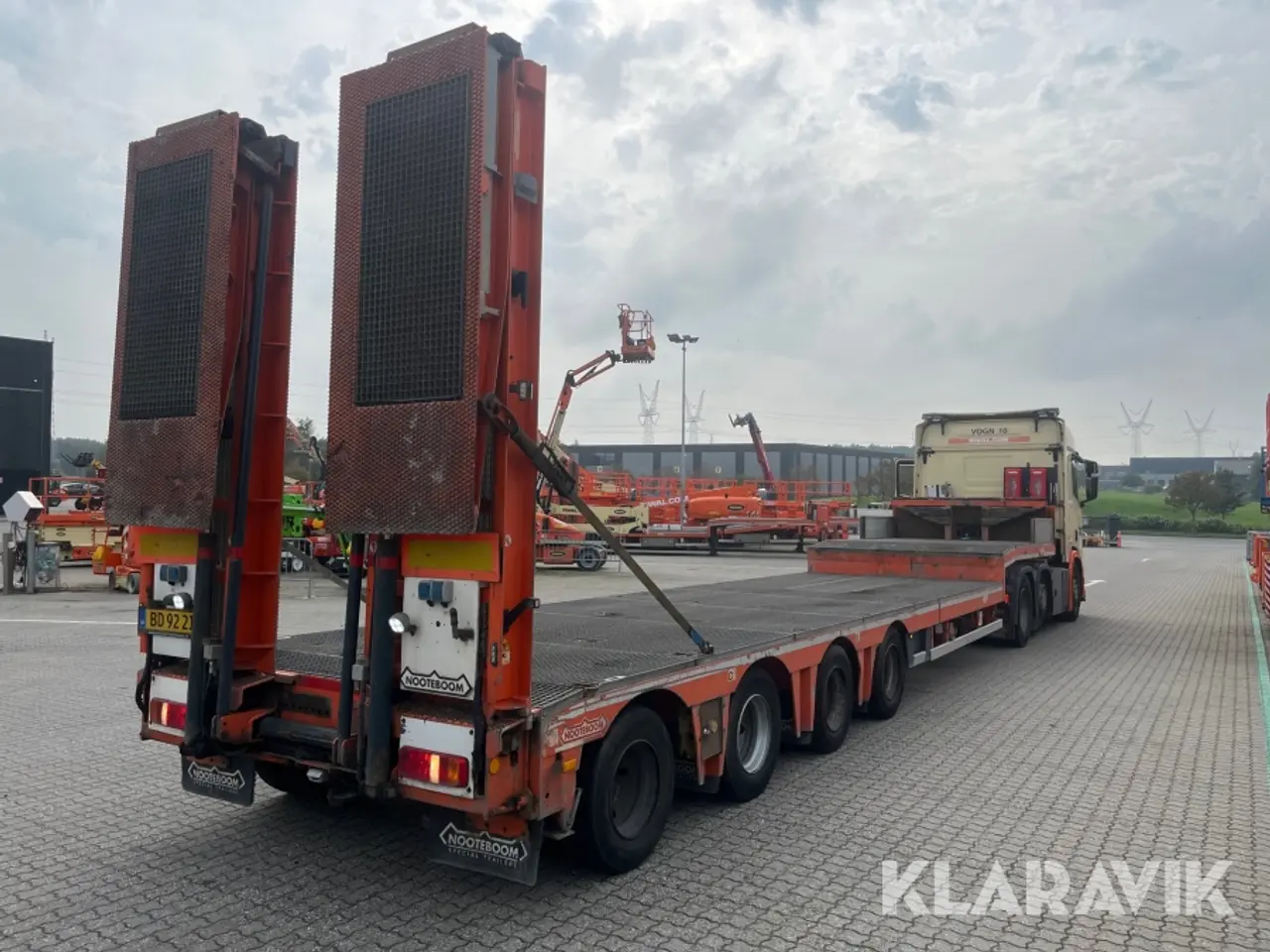 Billede 3 - Maskintrailer/Blokvogn Nooteboom OSD-58-04 4akslet