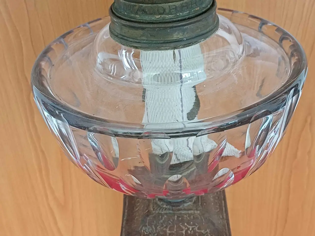 Billede 3 - Stor antik olielampe
