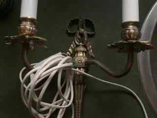 Væg lampe messing