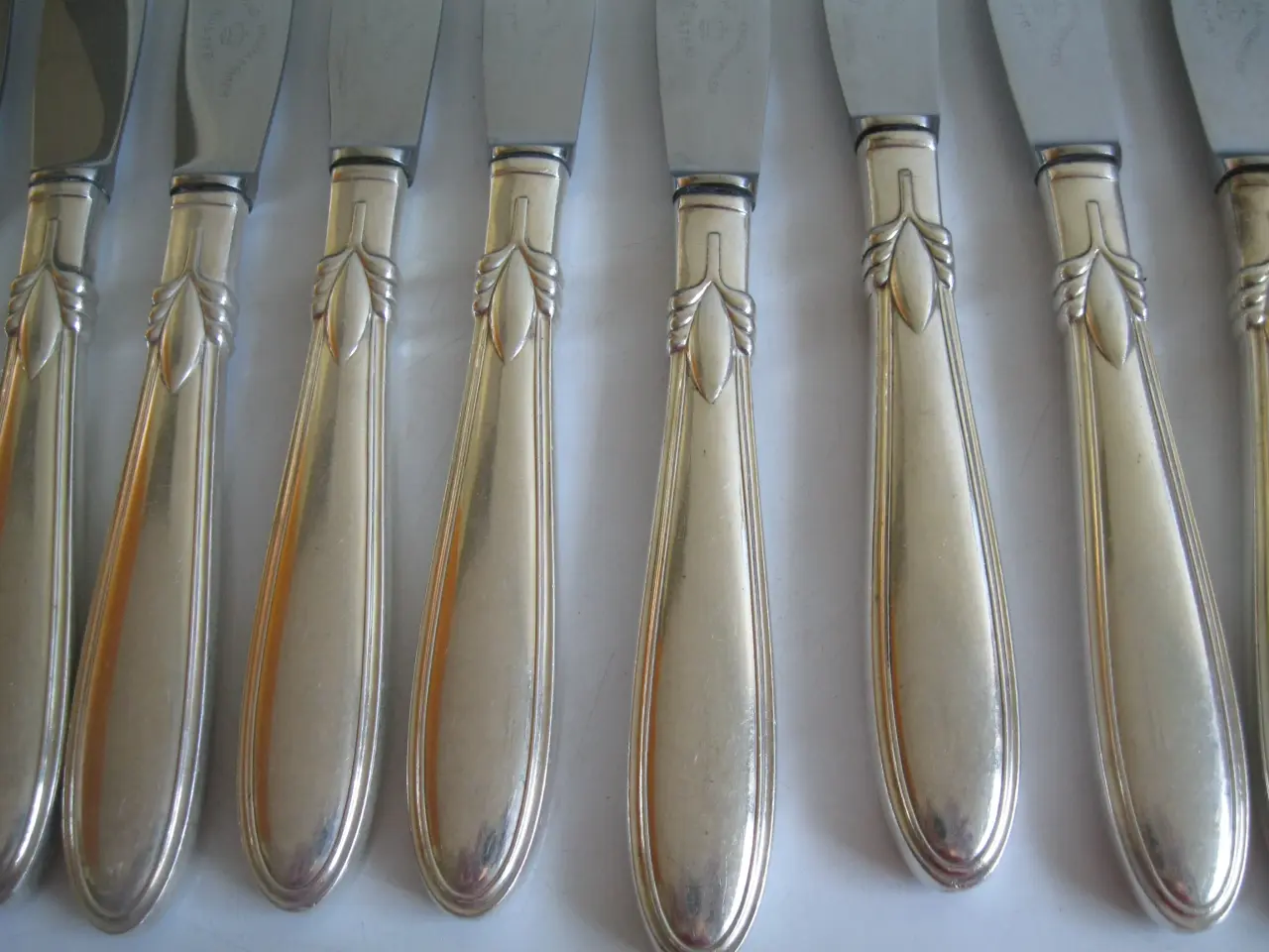 Billede 2 - Sextus 15 stk. sølvplet knive 22 cm