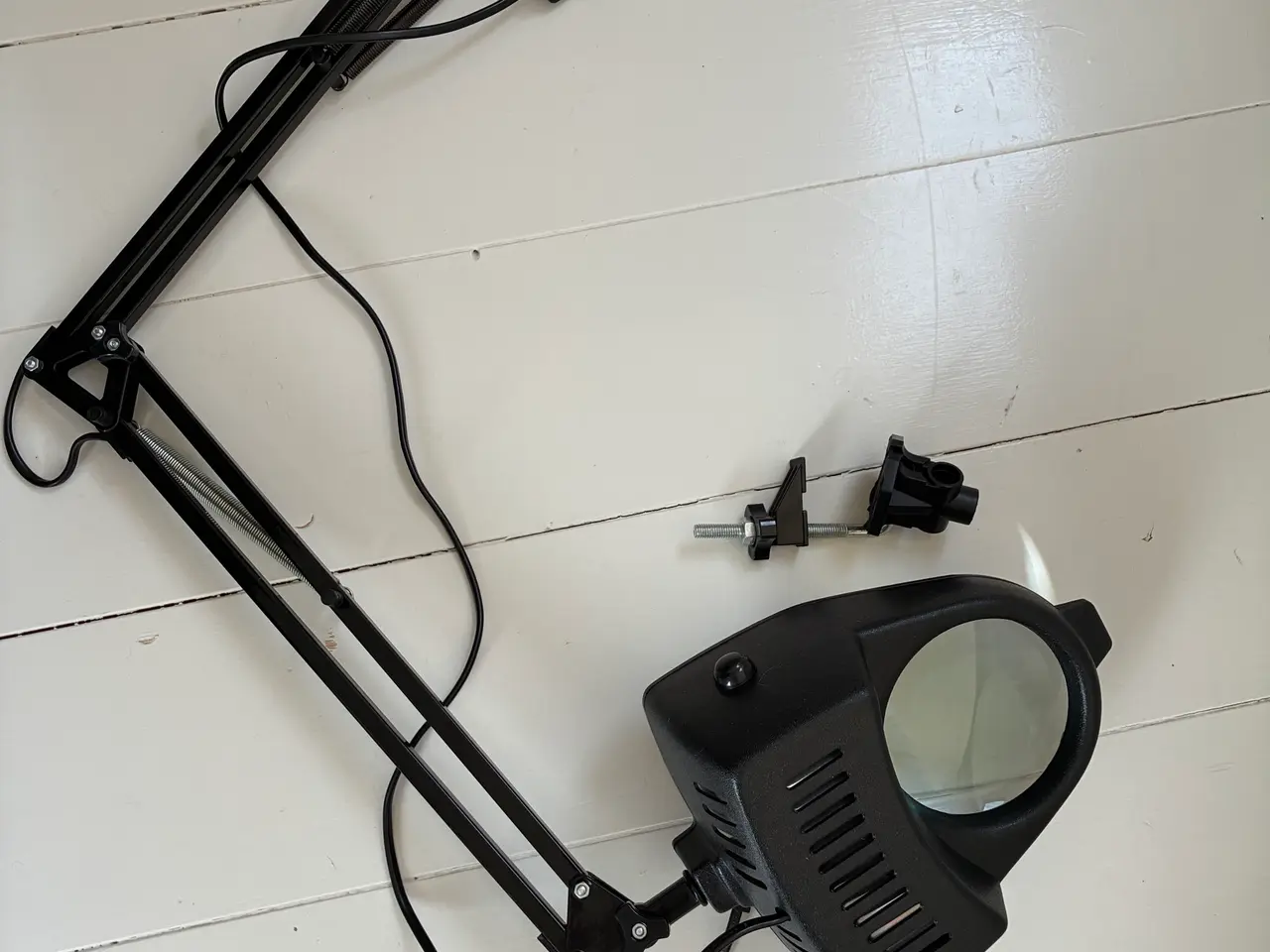 Billede 1 - Lampe med forstørrelses glas 