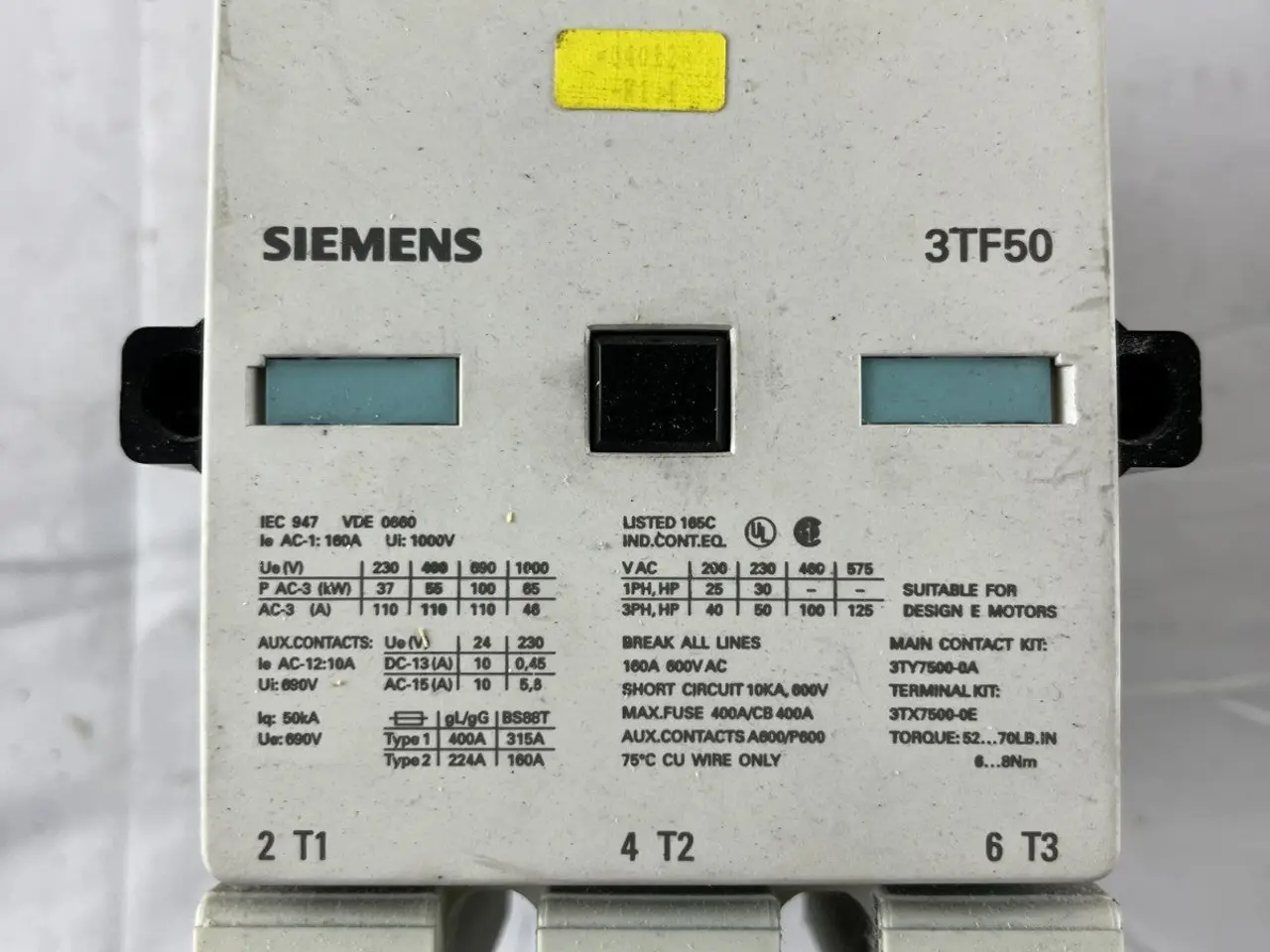 Billede 3 - Siemens 3TF50 World Series Power kontaktor 3-Pole