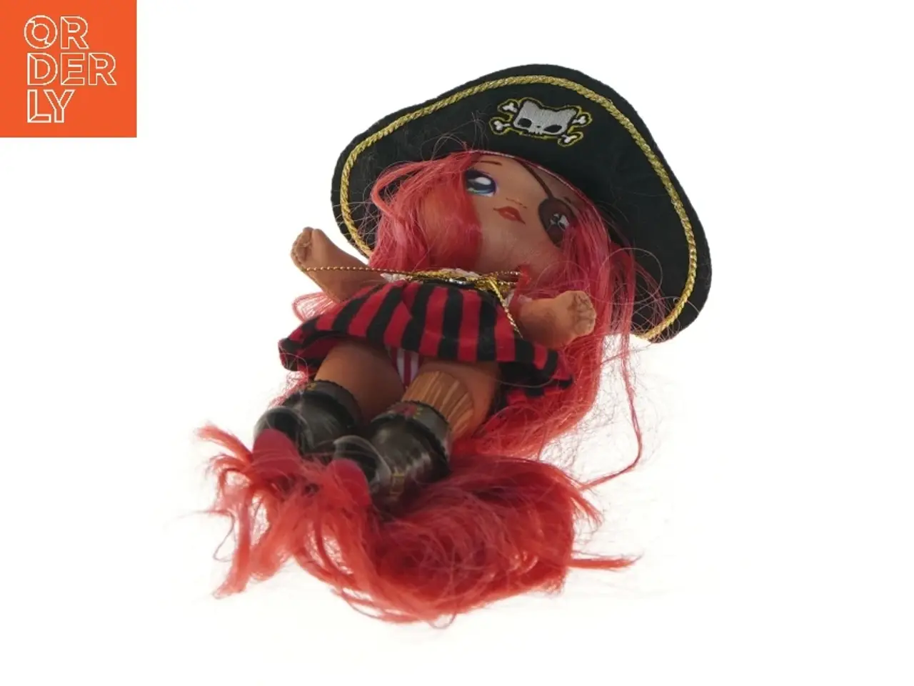 Billede 5 - Piratdukke med rødt hår (str. 18 cm)