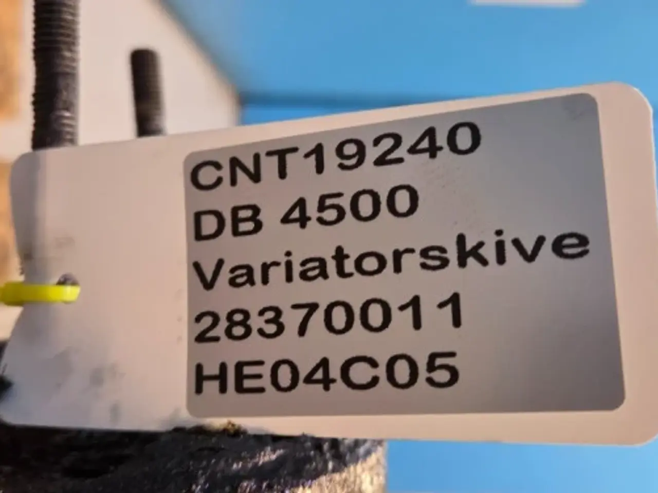 Billede 12 - Dronningborg D4500 Variatorskive 28370011