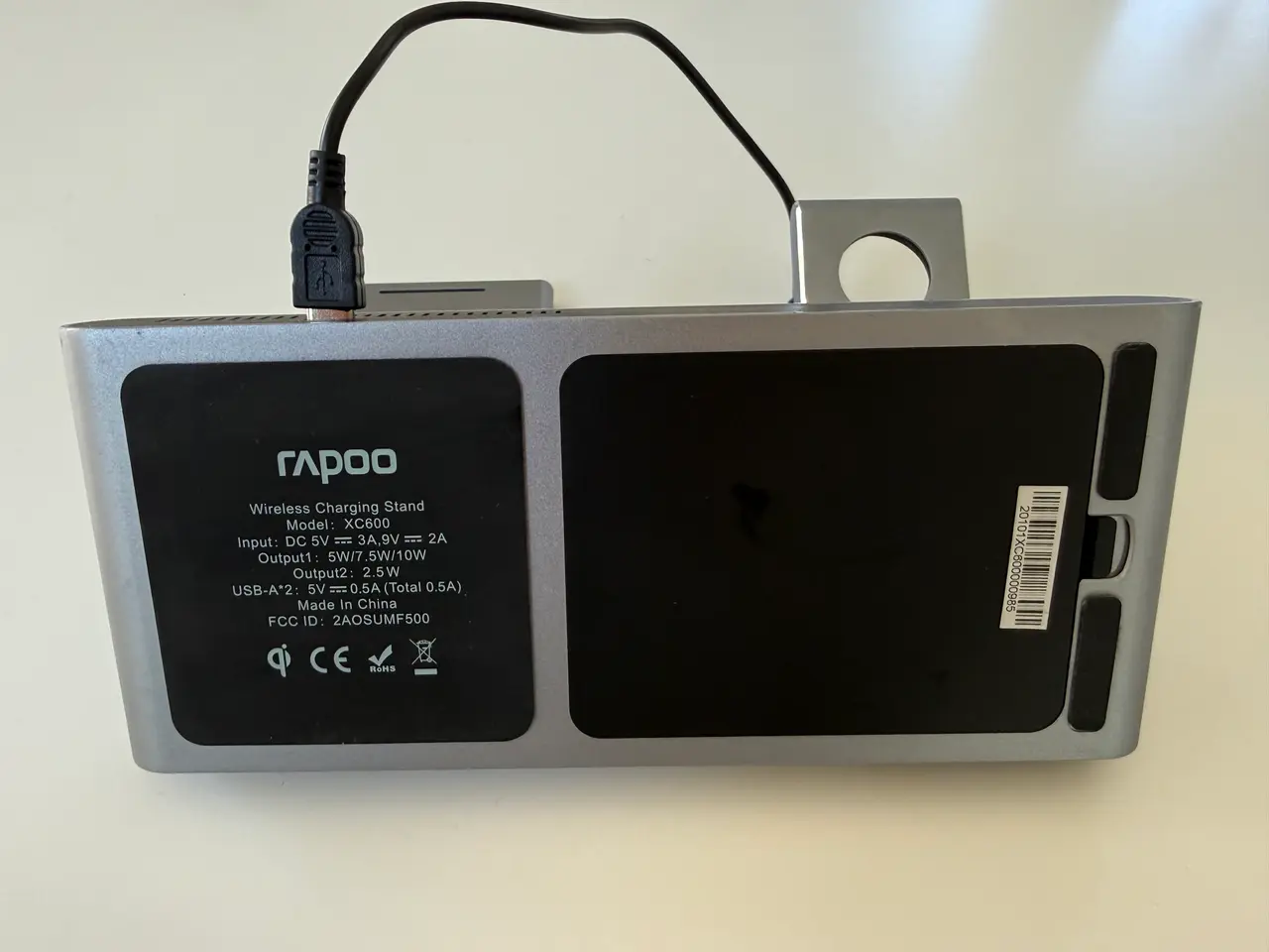 Billede 2 - Rapoo trådløs ladestation
