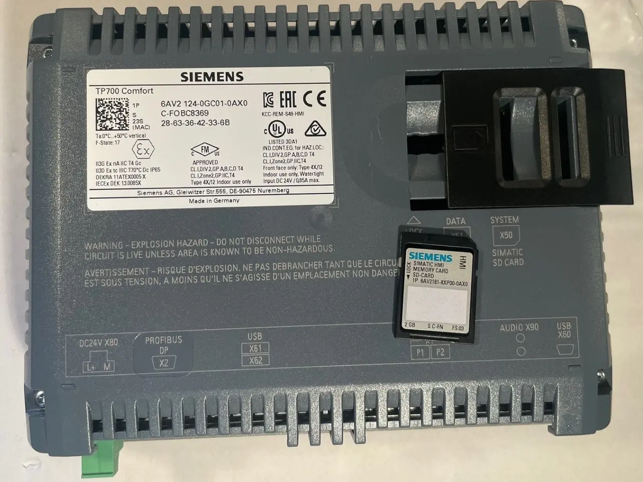 Billede 2 - Siemens SIMATIC HMI TP700 Comfort 7"