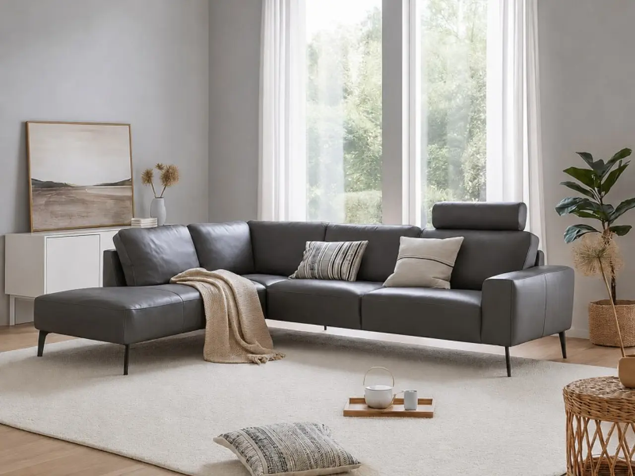 Billede 7 - Hjort Knudsen Copenhagen læder Hjørnesofa venstrevendt