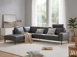 Hjort Knudsen Copenhagen læder Hjørnesofa venstrevendt