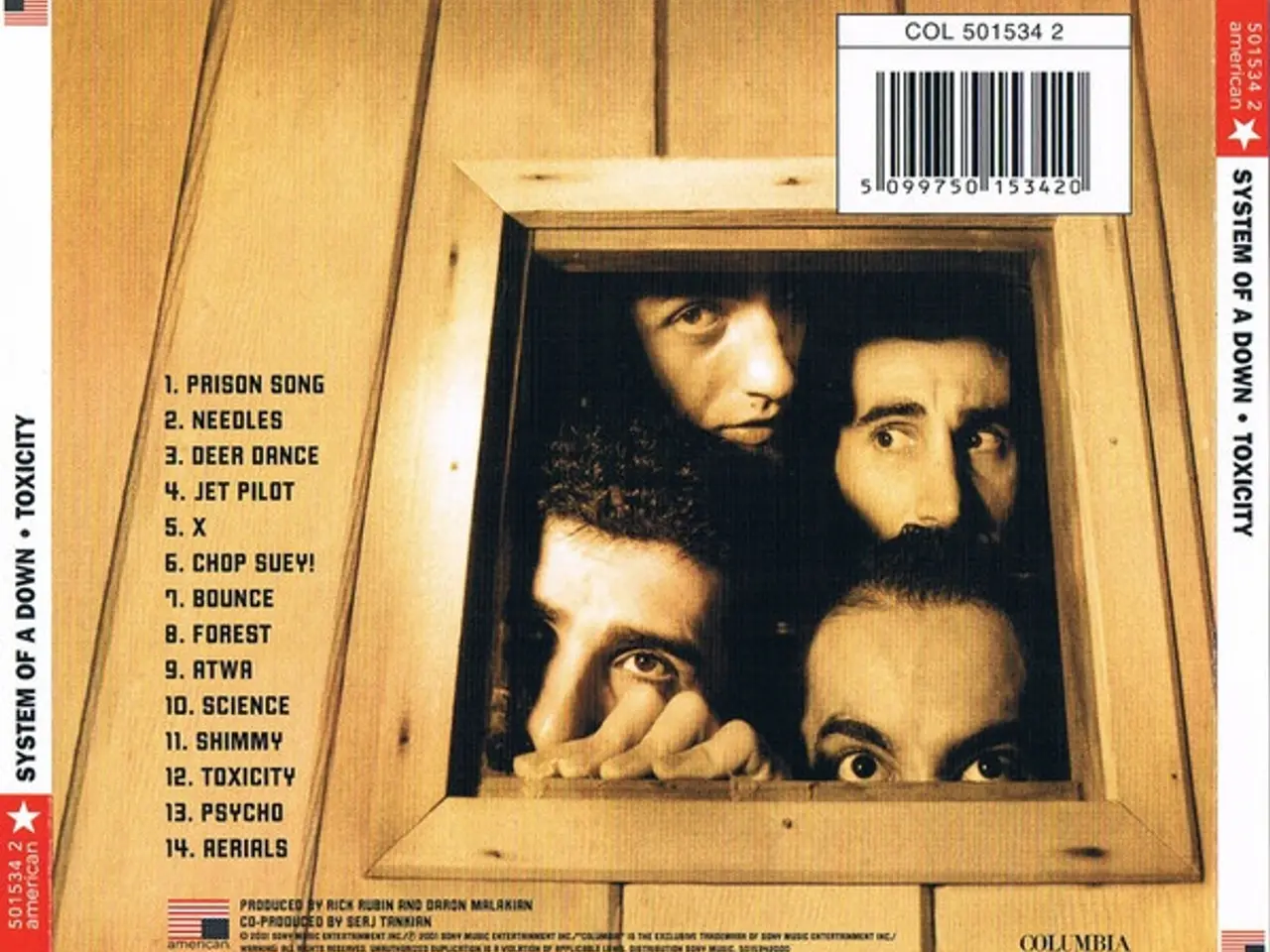 Billede 2 - System Of A Down – Toxicity – CD
